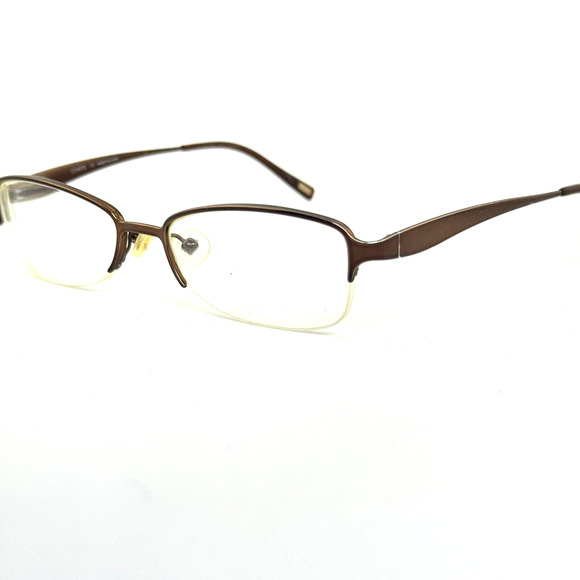 CHAPS CP2025 172 Eyeglasses Frame Half Rimless 50-17-135 Brown Matte H14275 - Picture 1 of 8